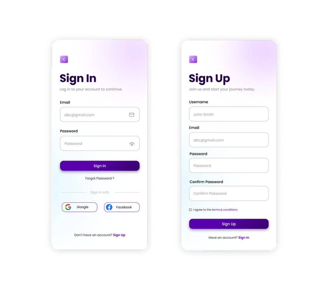 Sign-Up Location — revised design