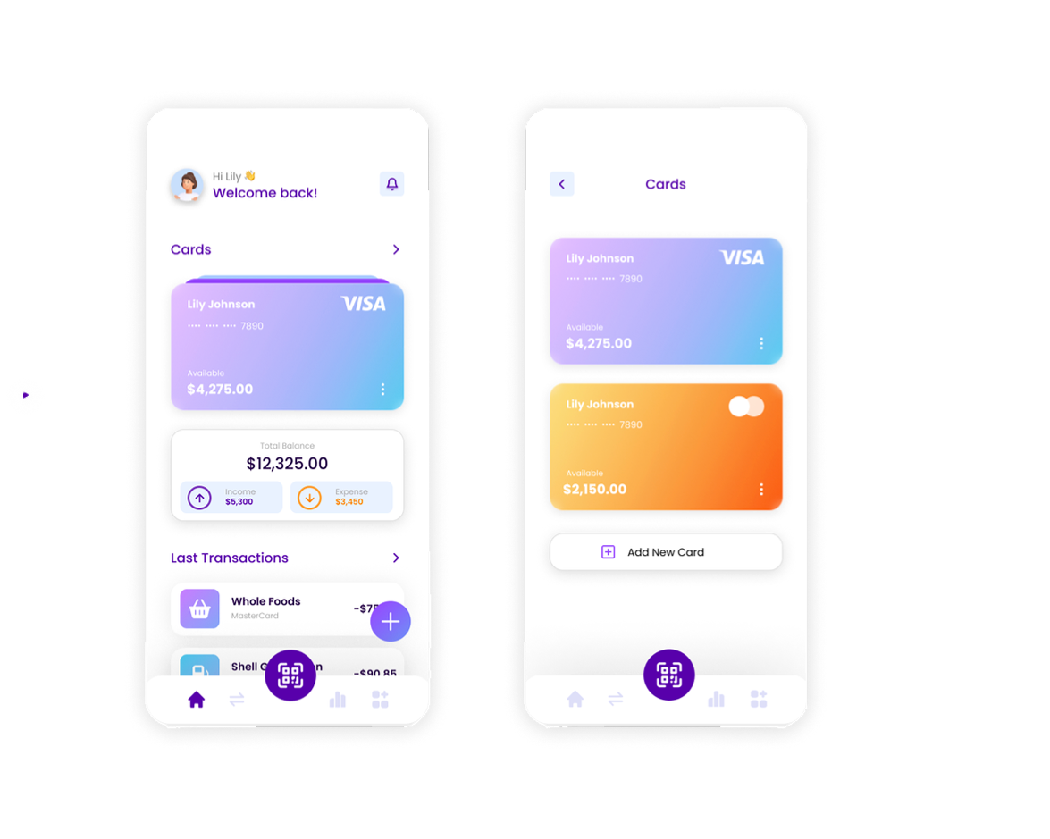 Viewing All Cards and Transactions — revised design